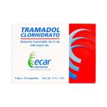 TRAMADOL CLORHID.100 MG/2ML 10 AMP.ECAR