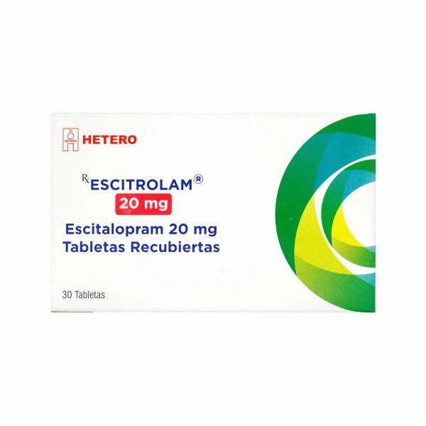 ESCITROLAM 20 MG 30 TBS