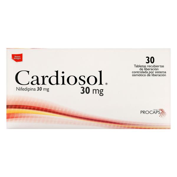 CARDIOSOL 30 MG 30 TBS