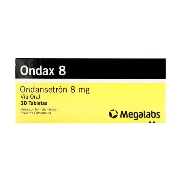 ONDAX 8 MG 10 TBS