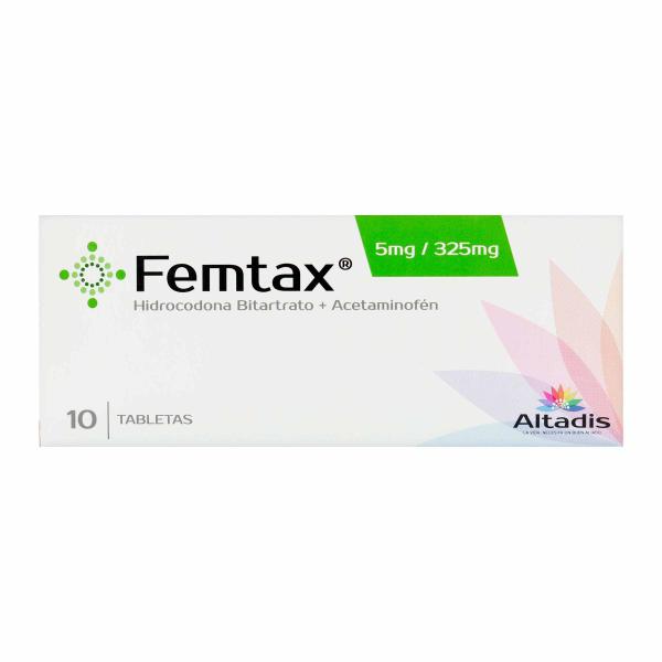 FEMTAX 5MG/325MG 10 TBS