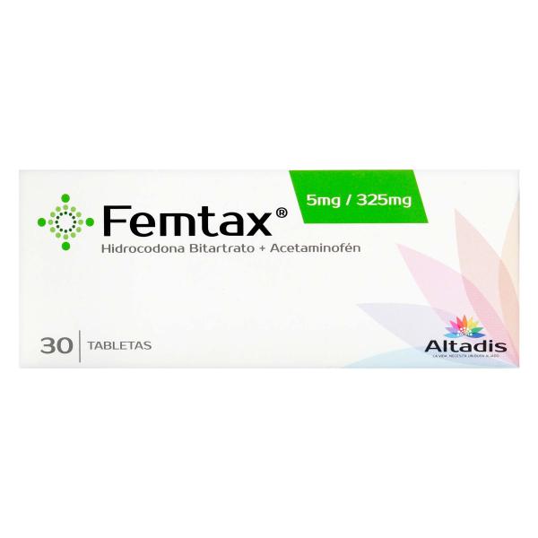 FEMTAX 5MG/325MG 30 TBS