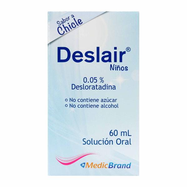 DESLAIR 0.05% SOL.ORAL CHICLE 60 ML COA