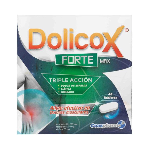 DOLICOX FORTE MAX CAJA 48 TABLETAS COA