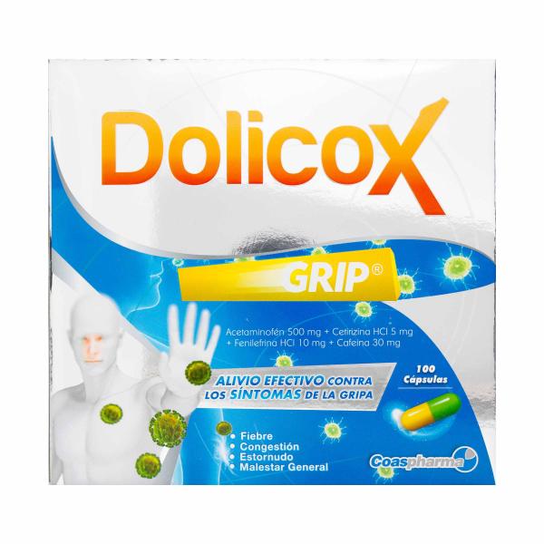 DOLICOX GRIP CAJA 100 CAPSULAS COA