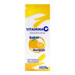 VITAMINA C 500MG MAST.NARANJA 100TBS COA