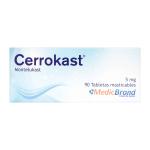 CERROKAST 5 MG 90 TBS MAST COA