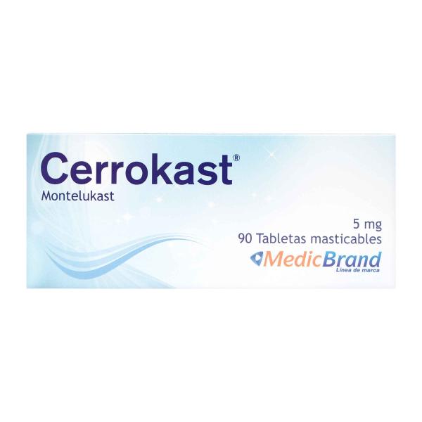 CERROKAST 5 MG 90 TBS MAST COA