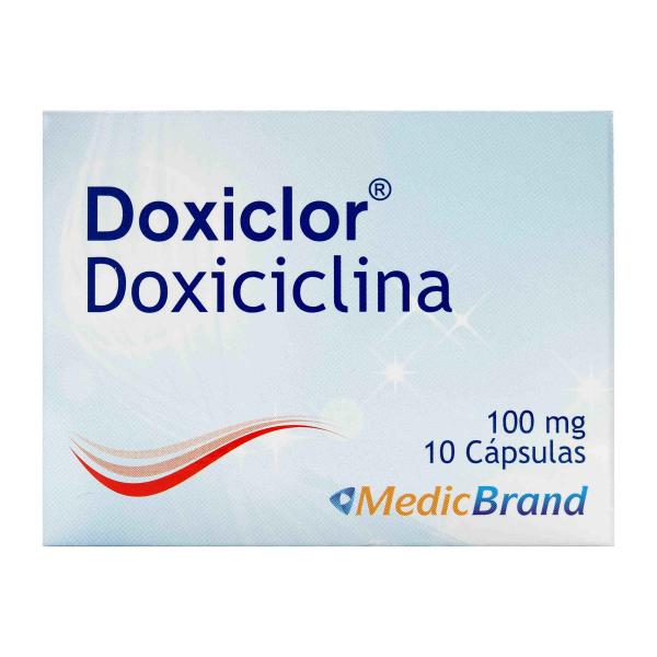DOXICLOR 100 MG 10 CAPS COA