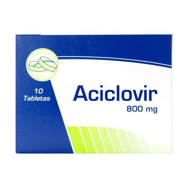 ACICLOVIR 800 MG 10 TABS COA