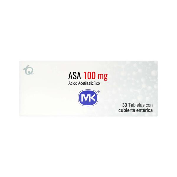 ASA 100 MG 30 TBS MK