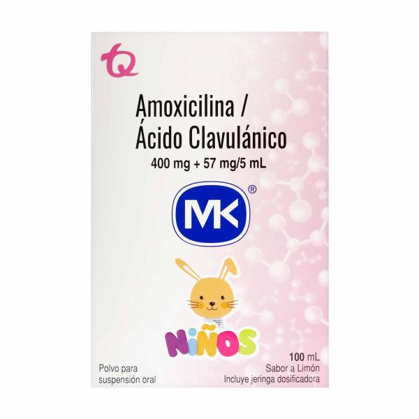 AMOXICILINA 400MG ACIDO CLAVU.57MG 100ML