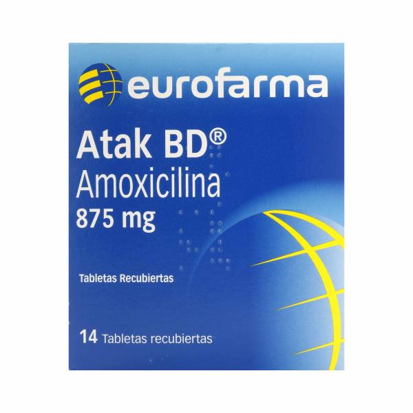 ATAK BD 875 MG 14 TABS