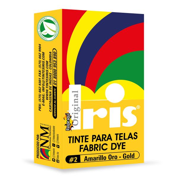 TINTE IRIS 2 AMARILLO ORO 9 GR