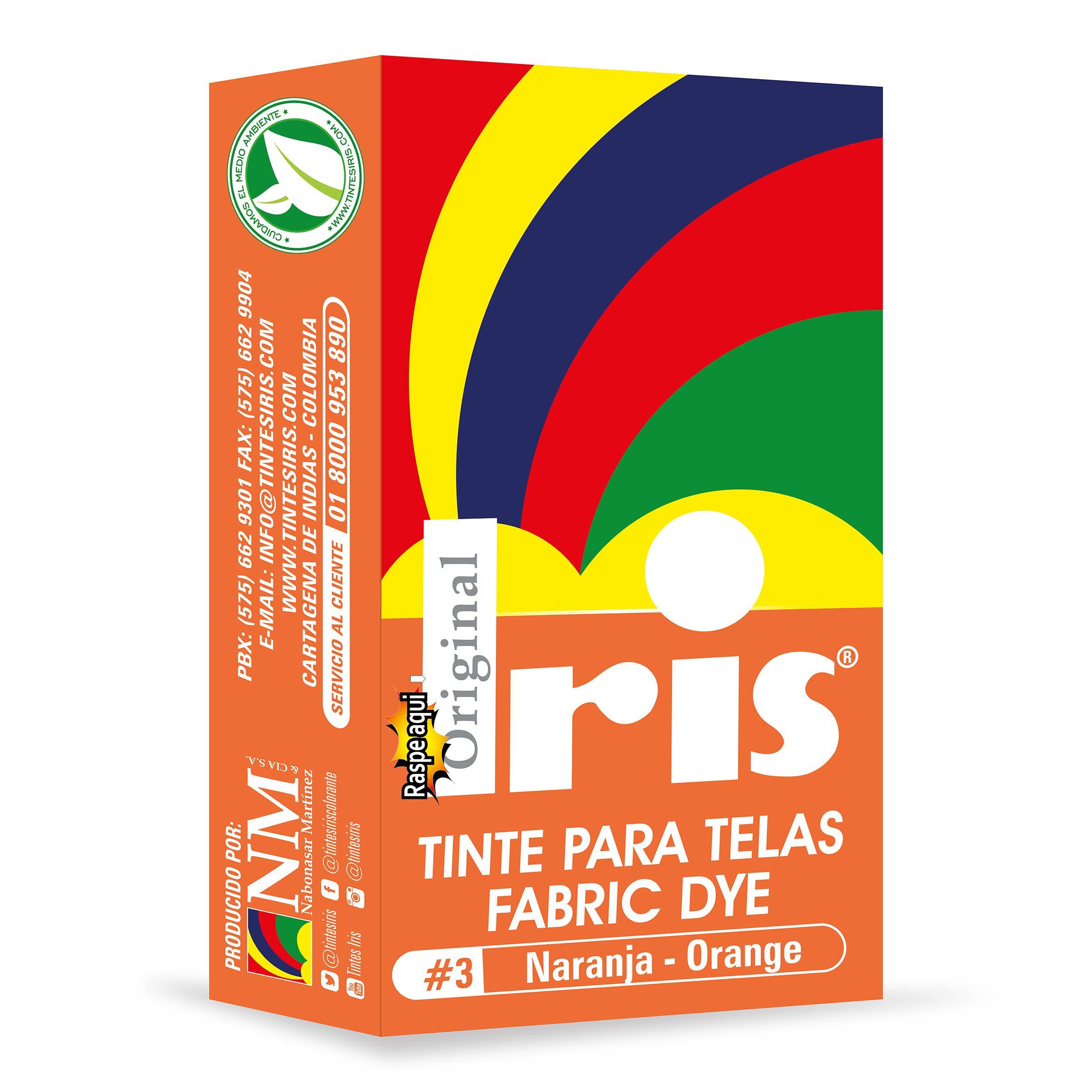 TINTE IRIS 3 NARANJA 9 GR
