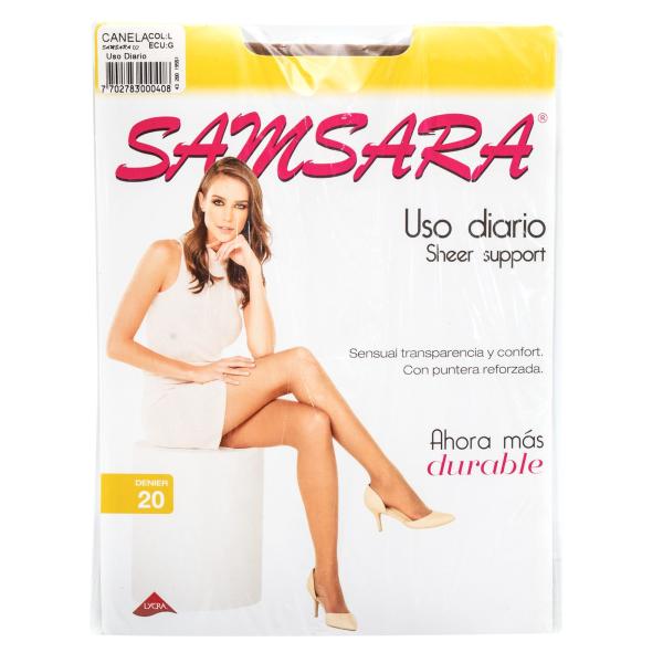 MEDIAS SAMSARA SHEER SUPPOR L CANELA