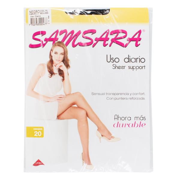 MEDIAS SAMSARA SHEER SUPPOR XL NEGRO