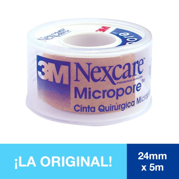 MICROPORE PIEL 24X5 (1X5) DISPENSADOR 3M