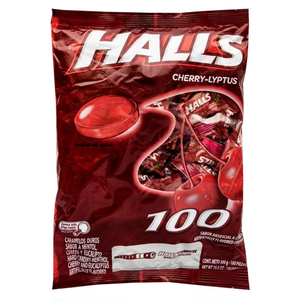 HALLS CHERRY LYPTUS PEPA 100 UND