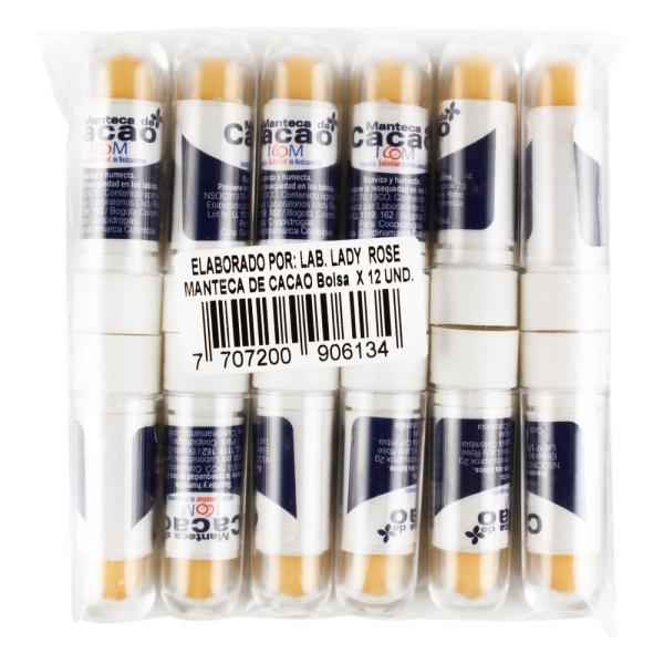 MANTECA DE CACAO LABIAL 12 UND ICOM