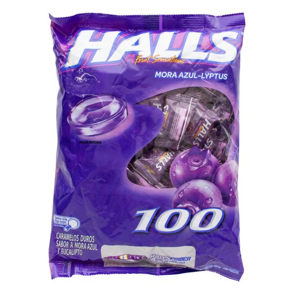 HALLS MORAZUL PEPA 100 UND