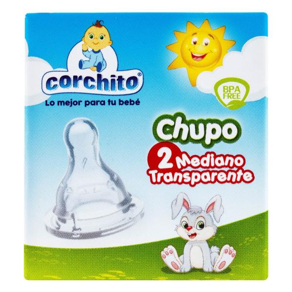 CHUPO CORCHITO BLANCO # 2 MED.