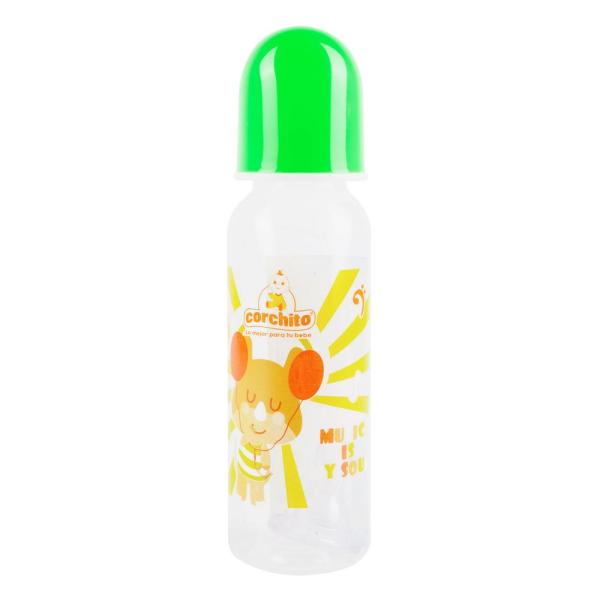 BIBERON CORCHITO DECORADO 8 OZ