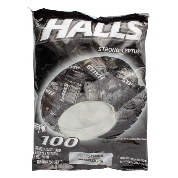 HALLS EXTRA STRONG PEPA 100 UND