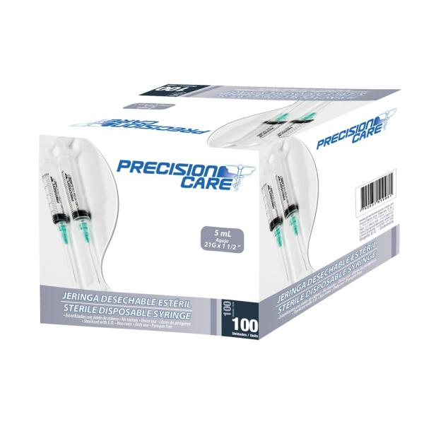 JERINGA 3P 5 ML 21X1.1/2 100 UND ETERNA