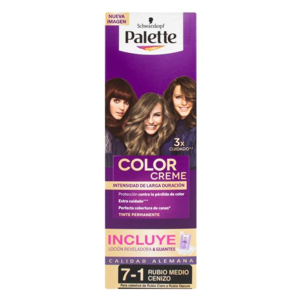 PALETTE CREM TUBO 7-1 RUBO MEDIO CENIZO