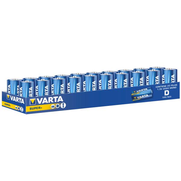 PILA VARTA CARBON D GDE DISPLAY 20 UND