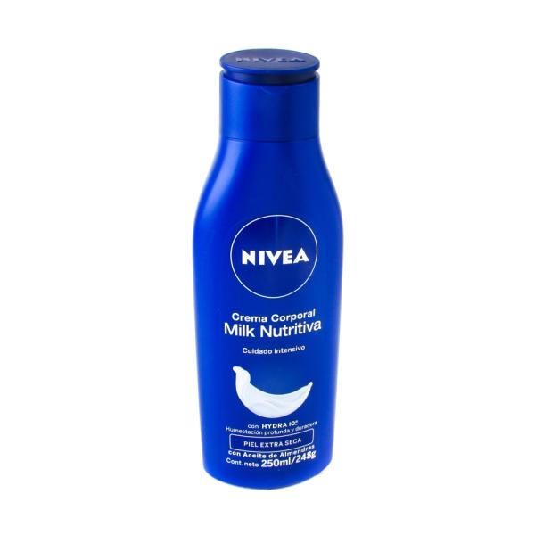 CREMA NIVEA MILK ALMENDRAS 250 ML