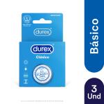 PRESERVAT.DUREX CLASICO 3 UND