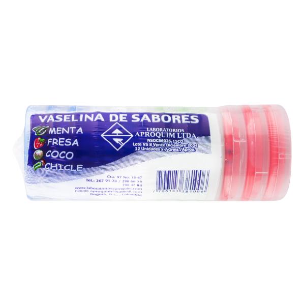 VASELINA SABORES 12 UND APROQUIM
