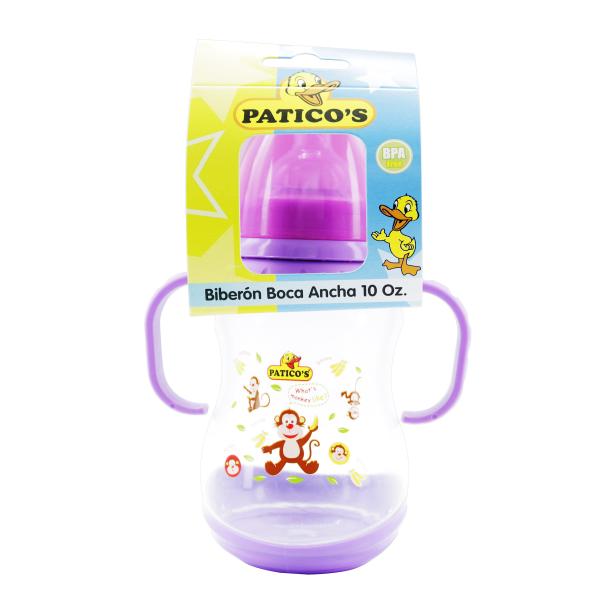 BIBERON PATICO BOCA ANCHA 10 OZ