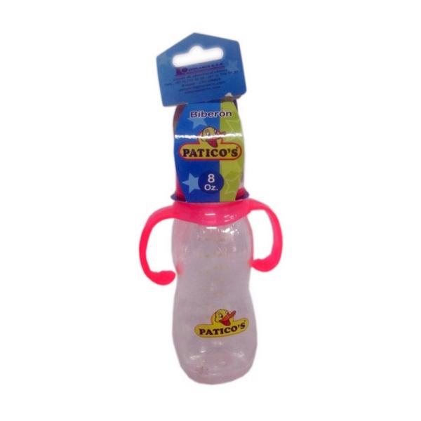 BIBERON DOBLE CURVO 8 OZ PATICOS