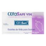 GUANTE EXAMEN VINILO ALFA T.S 100 UND