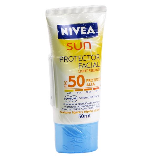BLOQ.NIVEA SUN FACIAL FPS50 LIGHT 50 ML