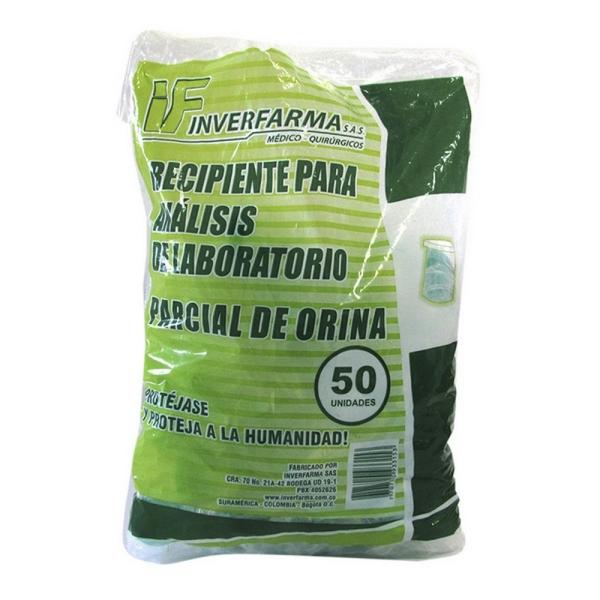 FRASCO ORINA 50 UND INVERFARMA