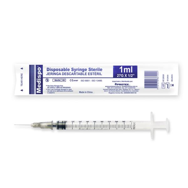 JERINGA MEDISPO INSULINA 3P 1 ML 27X1/2