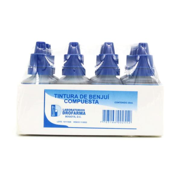 TINTURA DE BENJUI 20 ML 12 UND DROFARMA