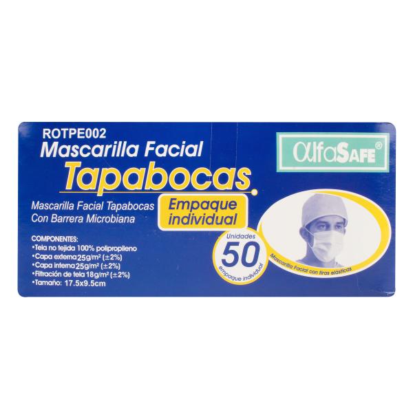TAPABOCA DESECH.ALFA BLANCO E.I 50 UDS
