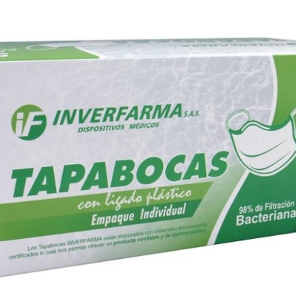 TAPABOCA BLANCO 50 UND EMP.IND.INVERFAR