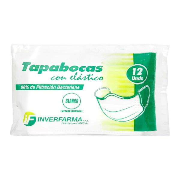 TAPABOCA BLANCO 12 UND EMP.IND.INVERFAR