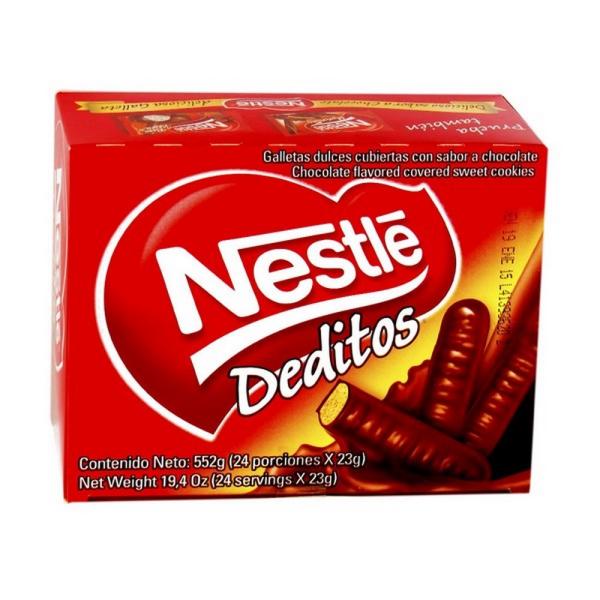 DEDITOS DE CHOCOLATE 23 GR 24 UND