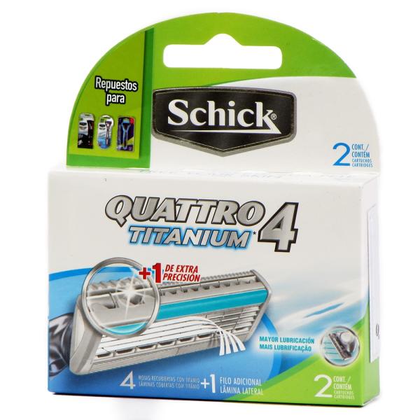 REP.SCHICK 4 QUATTRO TITANIUM 2 UND