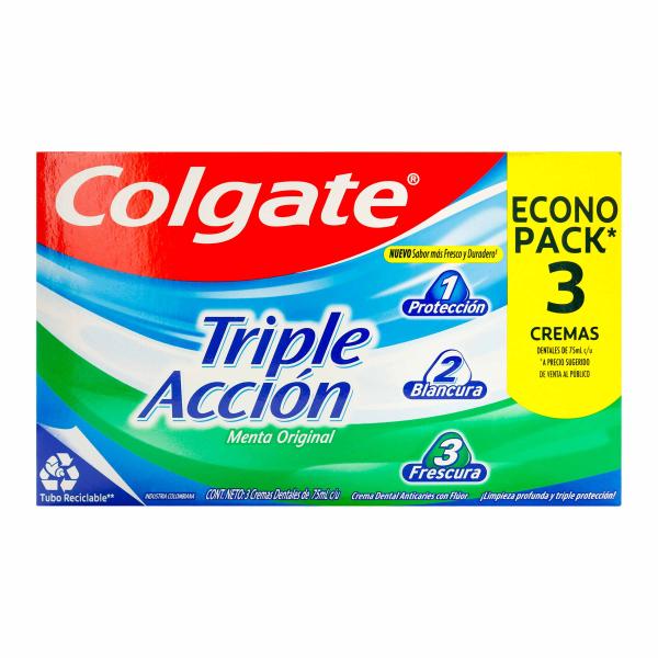 3 CRE.COLGATE TRIPLE ACC 75 GR ECO.PACK