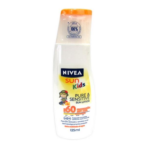 BLOQ.NIVEA SUN FPS60 KIDS SENSIT.125 ML