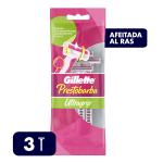 MAQ.PRESTOBARBA U.GRIP MOV.MUJER 3 UND