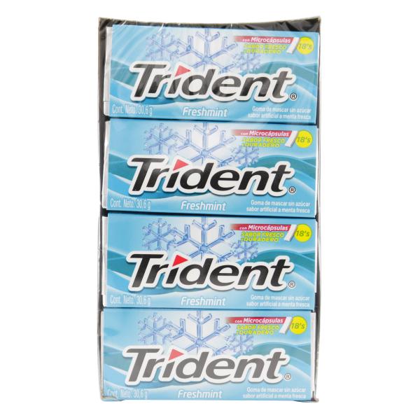 CHICLE TRIDENT EVUP FRESH MINT 12 UND